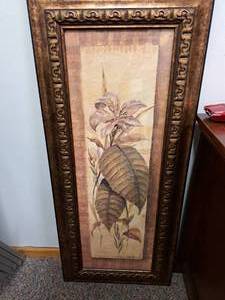 lot 350 image: Leaf Wall Art , Decorative Wood Frame