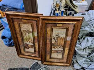 lot 351 image: Lot of (2) Caf Framed Wall Art