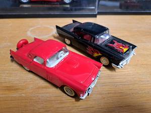 lot 240 image: Lot of (2) 1956 Ford Thunderbird, 1957 Chevrolet Bel Air