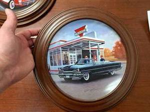 lot 222 image: Bradley Exchange 1956 Balmoral Gray Lincoln Premier by George Angelini Fabulous Cars of the Fifties Series Collectors Plate