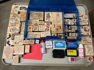 lot 114 image: Fun Stamping Collection  See Pictures - Includes Carry Case