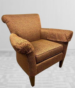 lot 12 image: Lovely & High Quality Thomasville Roll Back Accent Arm Chair - Excellent Condition See Pictures For Measurements