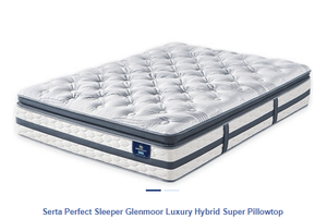 lot 11 image: Brand New Serta Perfect Sleeper Glenmoor Luxury Pillowtop California King Mattress