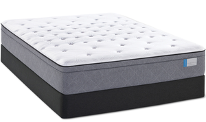 lot 13 image: Brand New Sealy Posturepedic Blue Coast Cushion Firm Euro Top King Mattress - No Reserve
