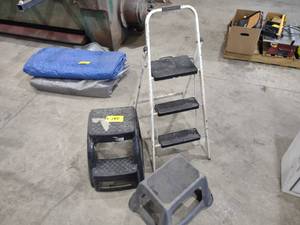 lot 140 image: (3) Step Stools...