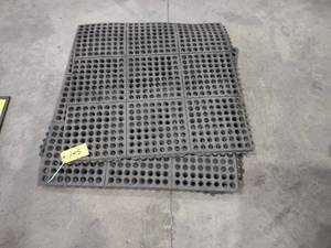 lot 145 image: (5) Rubber Floor Mats, 3x3...