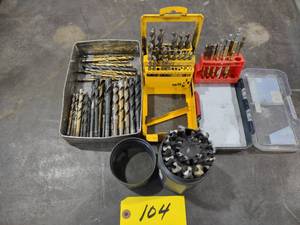 lot 104 image: Assorted Drill Bits with Indexes...