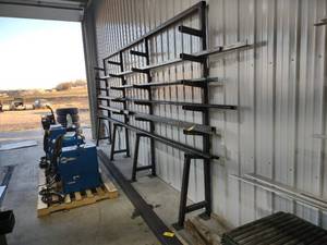lot 30 image: Stock Rack with Contents of Stainless Steel & Mild Steel