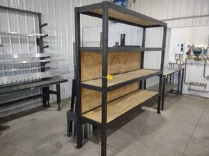 lot 37 image: Heavy Duty Steel Rack, 101x25x96...