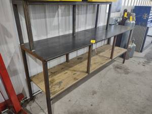 lot 39 image: Heavy Duty Steel Bench Unit, 92x24x...