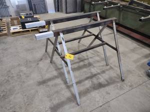lot 45 image: (2) Steel Saw Horses, 41x35...