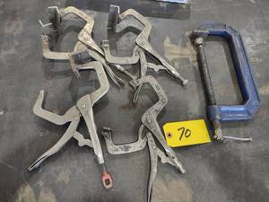 lot 70 image: (5) Clamps...