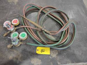 lot 80 image: Harris OxyAcetylene Torch with Gau...