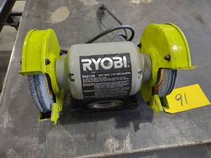 lot 91 image: Ryobi 6 Bench Grinder...