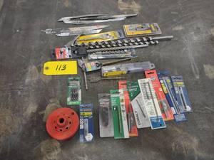 lot 113 image: Assorted Bits, Blades, & Misc....