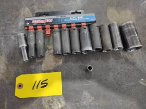 lot 115 image: Assorted Impact Sockets...