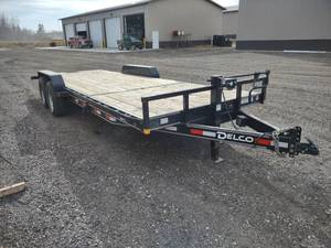 lot 2 image: 2021 Delco 12,000 lb. Tilt Bed Equipment Trailer