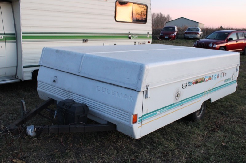 1992 coleman shop pop up camper