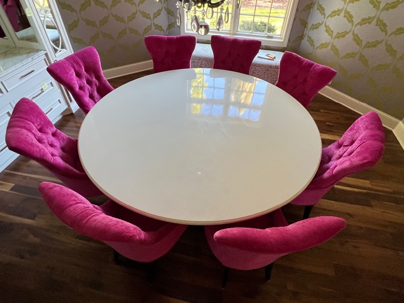 Hot pink dining discount chairs