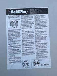 lot 227 image: Rotatrim  Professional Cutter Model 24