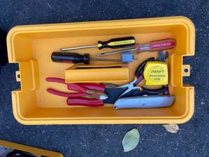 lot 243 image: Waterloo Tool Box with Electrical Tools