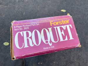 lot 244 image: Forster 6 Player Croquet Set