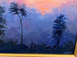 lot 89 image: Beautiful Scenic Framed Oil on Board Painting