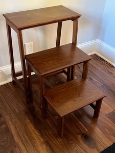 lot 96 image: Decorative Folding Step Stool