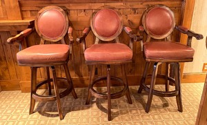 lot 12 image: Trio of Mikhail Darafeev Barstools