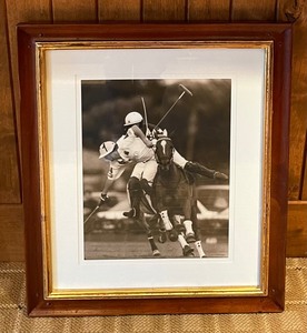 lot 119 image: Sepia Polo III and Sepia Polo II Framed Photograph Prints
