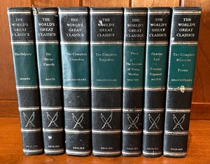 lot 153 image: 7 Vintage The Worlds Great Classics Books