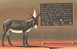 lot 159 image: Limited Edition Hand-Crafted Lithograph The Dumb Ass by Deyber from Martin Lawrence Galleries with Certificate