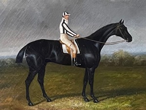 lot 173 image: Stunning Original Framed Equestrian Painting by Richard