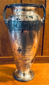 lot 183 image: Vintage Fargo Auction Bridge League Inter-City Tournaments 1929 Trophy and More