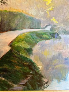 lot 30A image: Beautiful Scenic Oil on Canvas Painting by Bill Jersey