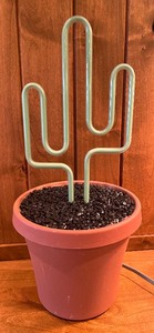 lot 404 image: Potted Neon Cactus Light