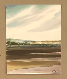 lot 414 image: Grouping of Unframed Original Watercolor Art