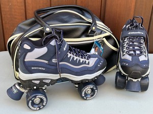 lot 391A image: Pair of Sketchers Roller Skates with Bag