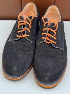 lot 385A image: Pair of Mens Black Suede Joseph Abboud Shoes - Size 9.5