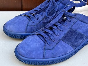 lot 380A image: Pair of OXS Cobalt Blue Leather and Suede Mens Shoes