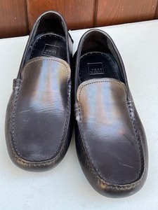 lot 382A image: Pair of Mens J & M Leather Loafers
