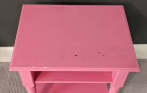 lot 263 image: Tiered Pink Side Table