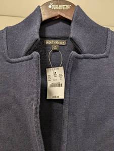 lot 289 image: New J Crew Cotton Sweater Jacket