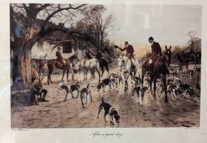 lot 78 image: Pair of Vintage Hunting Prints