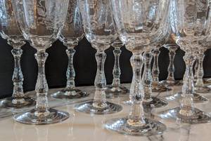 lot 63 image: Fostoria Meadow Rose Glassware
