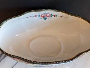 lot 65 image: Vintage Amogee Hand Painted Porcelain Bowl