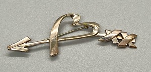 lot 237A image: Tiffany & Co Sterling Paloma Picasso Heart, Bow and Arrow Brooch