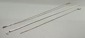 lot 445 image: Three Sterling Ankle Bracelets