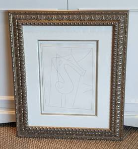 lot 72 image: Framed Untitled Picasso Engraved Print #2