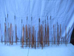 lot 21 image: Beautiful Copper and Brass Metal Wall Art. Marsh Scene. 